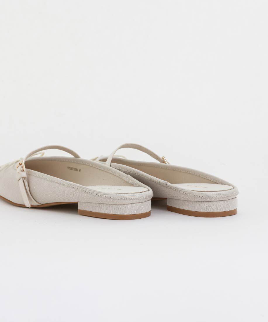  「バレエシューズライクミュールパンプス」|ルームシューズ|