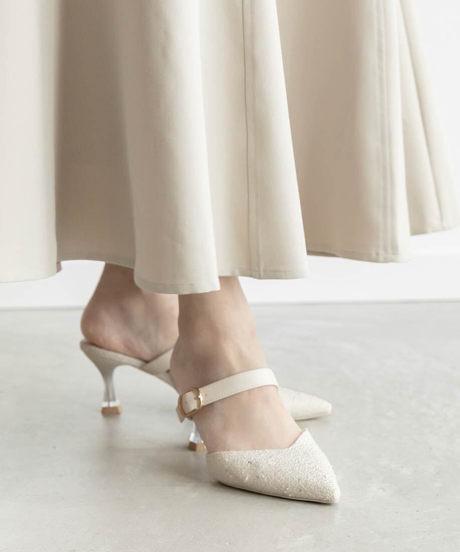  「【Tulip Collection】2WAY チューリップリボンミュールパンプス」|パンプス|