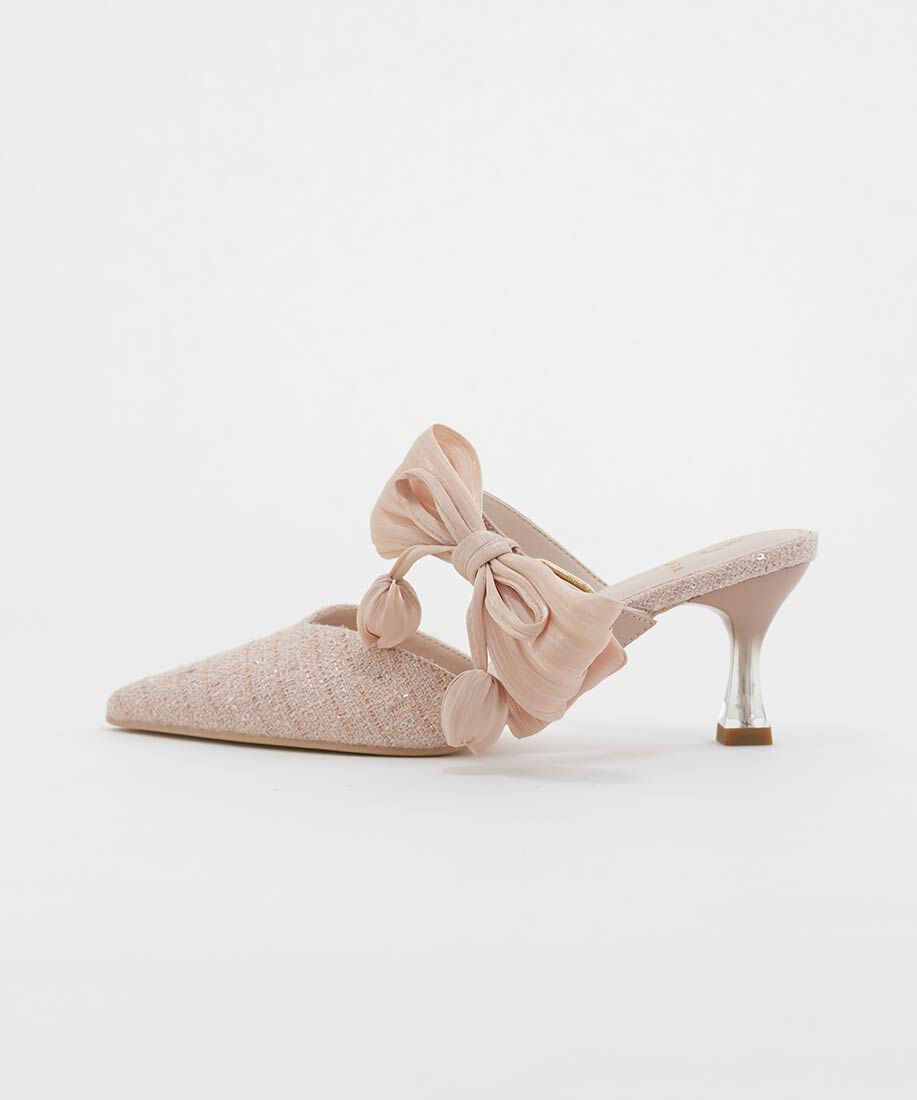  「【Tulip Collection】2WAY チューリップリボンミュールパンプス」|パンプス|