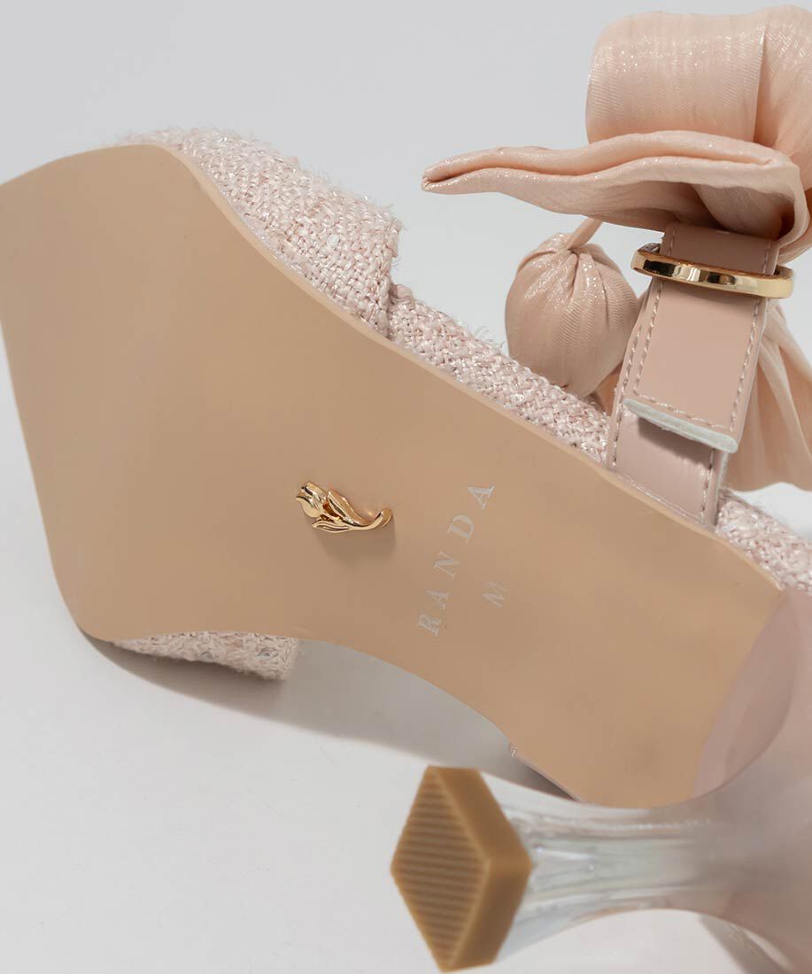  「【Tulip Collection】2WAY チューリップリボンミュールパンプス」|パンプス|