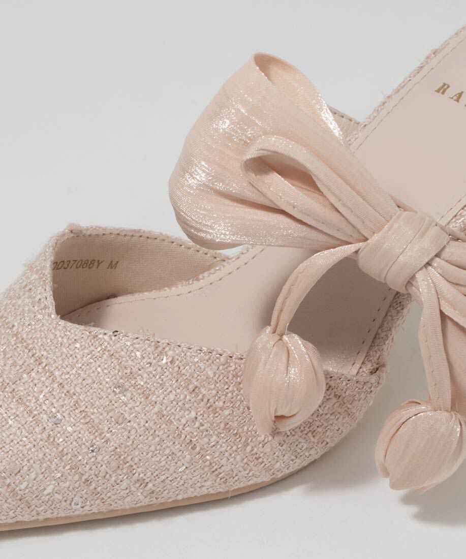  「【Tulip Collection】2WAY チューリップリボンミュールパンプス」|パンプス|