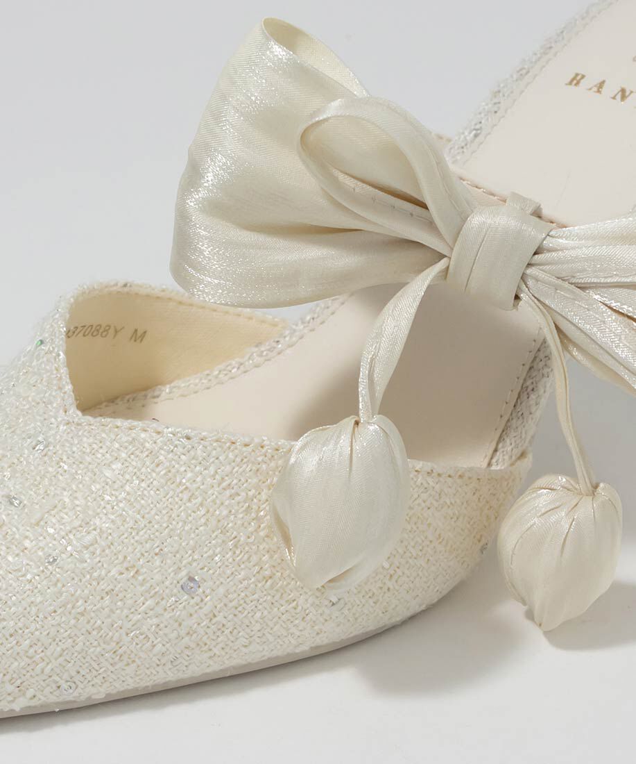  「【Tulip Collection】2WAY チューリップリボンミュールパンプス」|パンプス|