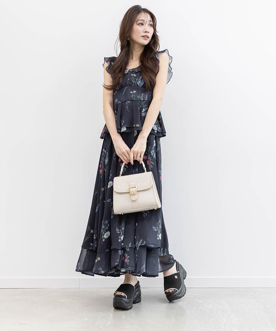  「【SUSTAINABLE】ニットボリュームソールサンダル」|サンダル|