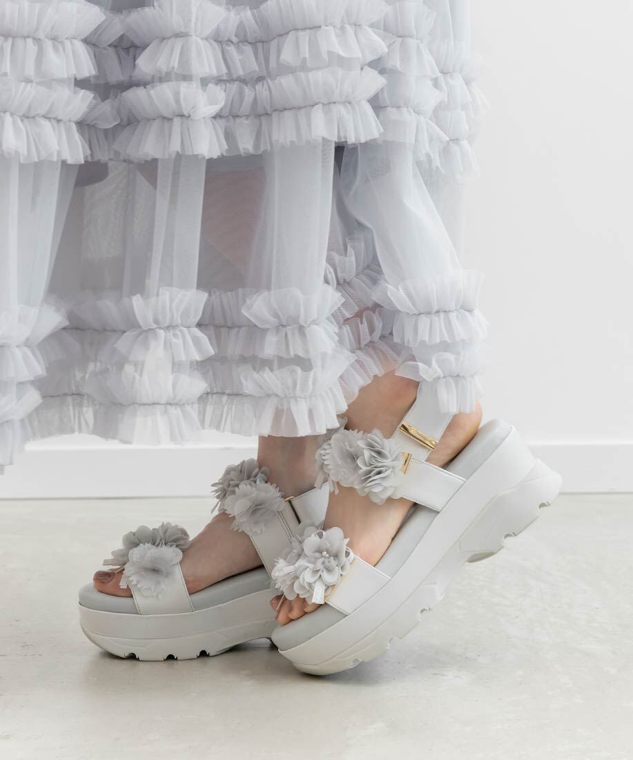  「シアーフラワーベルトスポーツサンダル」|サンダル|