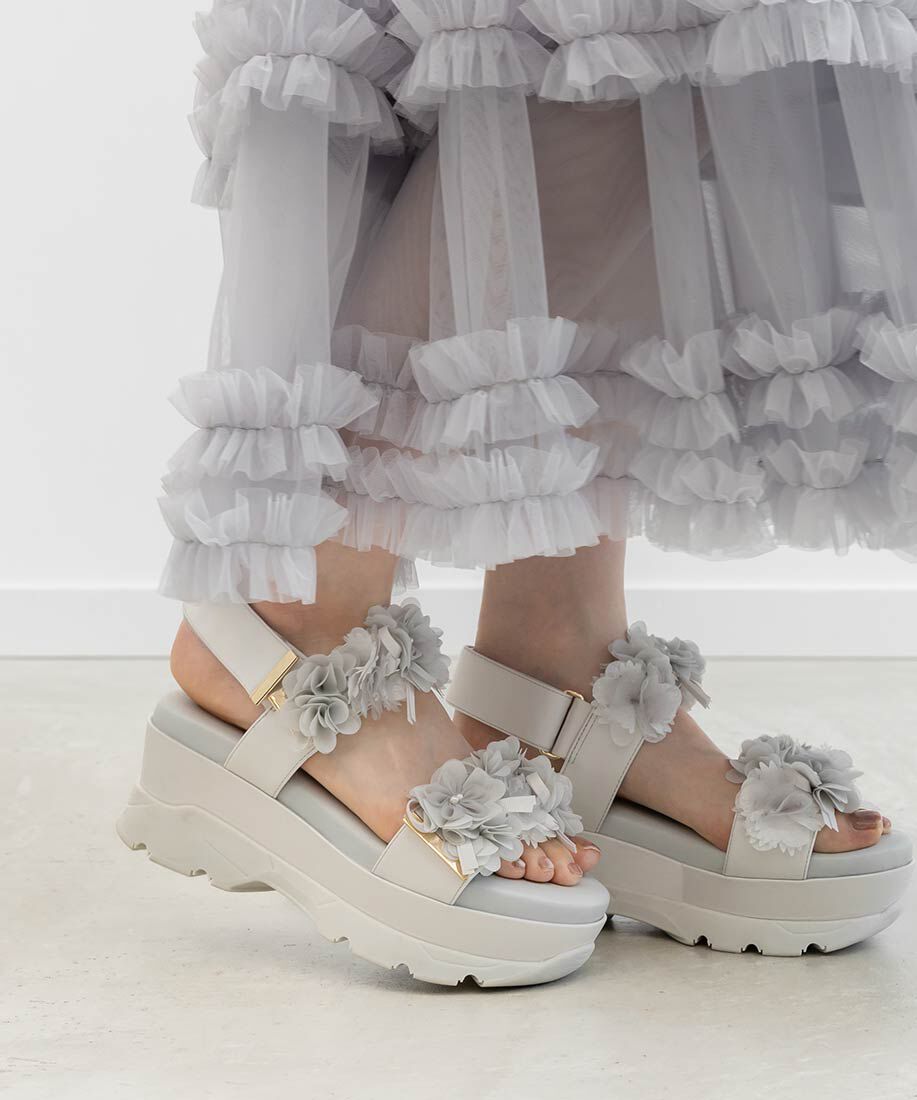  「シアーフラワーベルトスポーツサンダル」|サンダル|