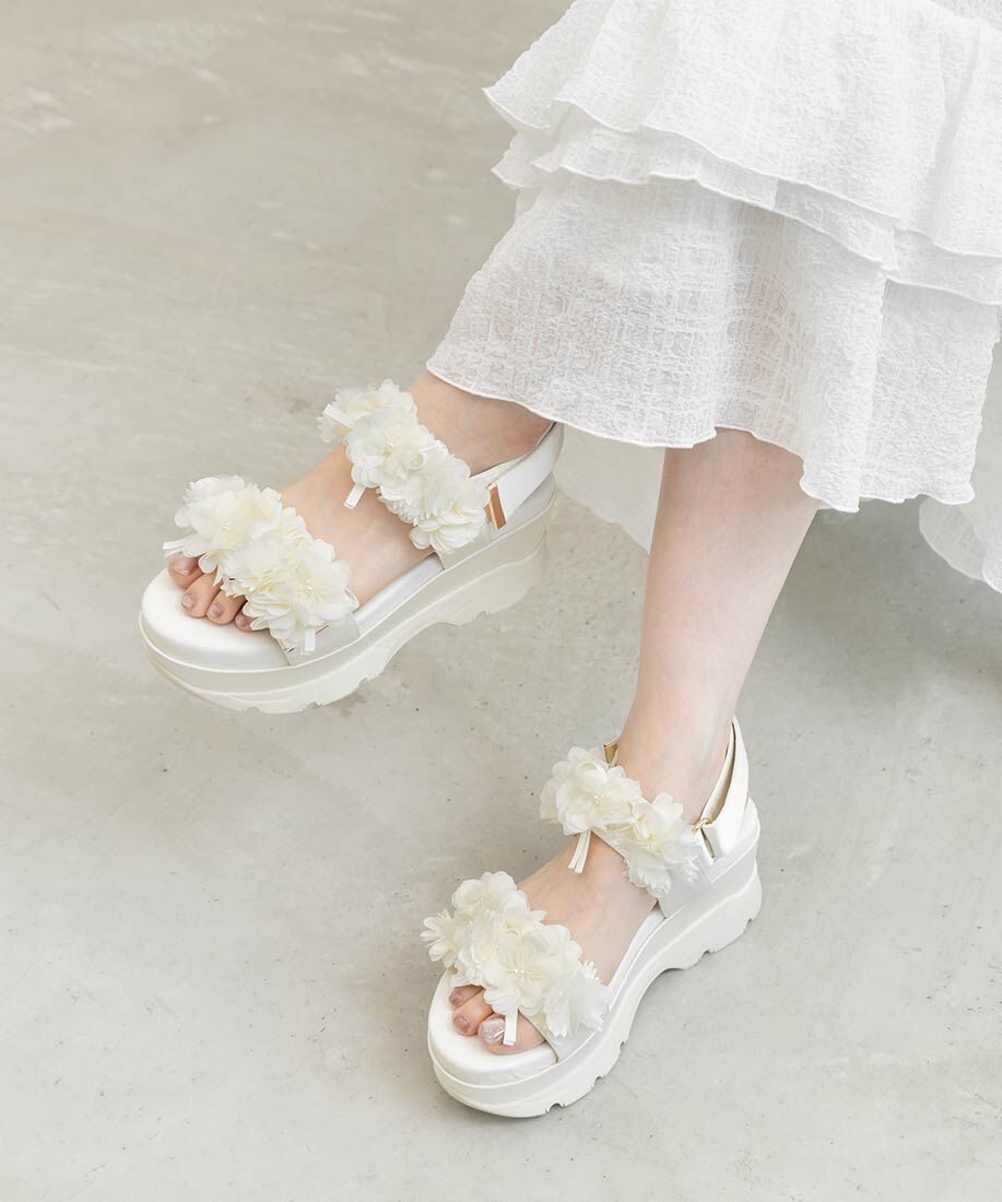  「シアーフラワーベルトスポーツサンダル」|サンダル|