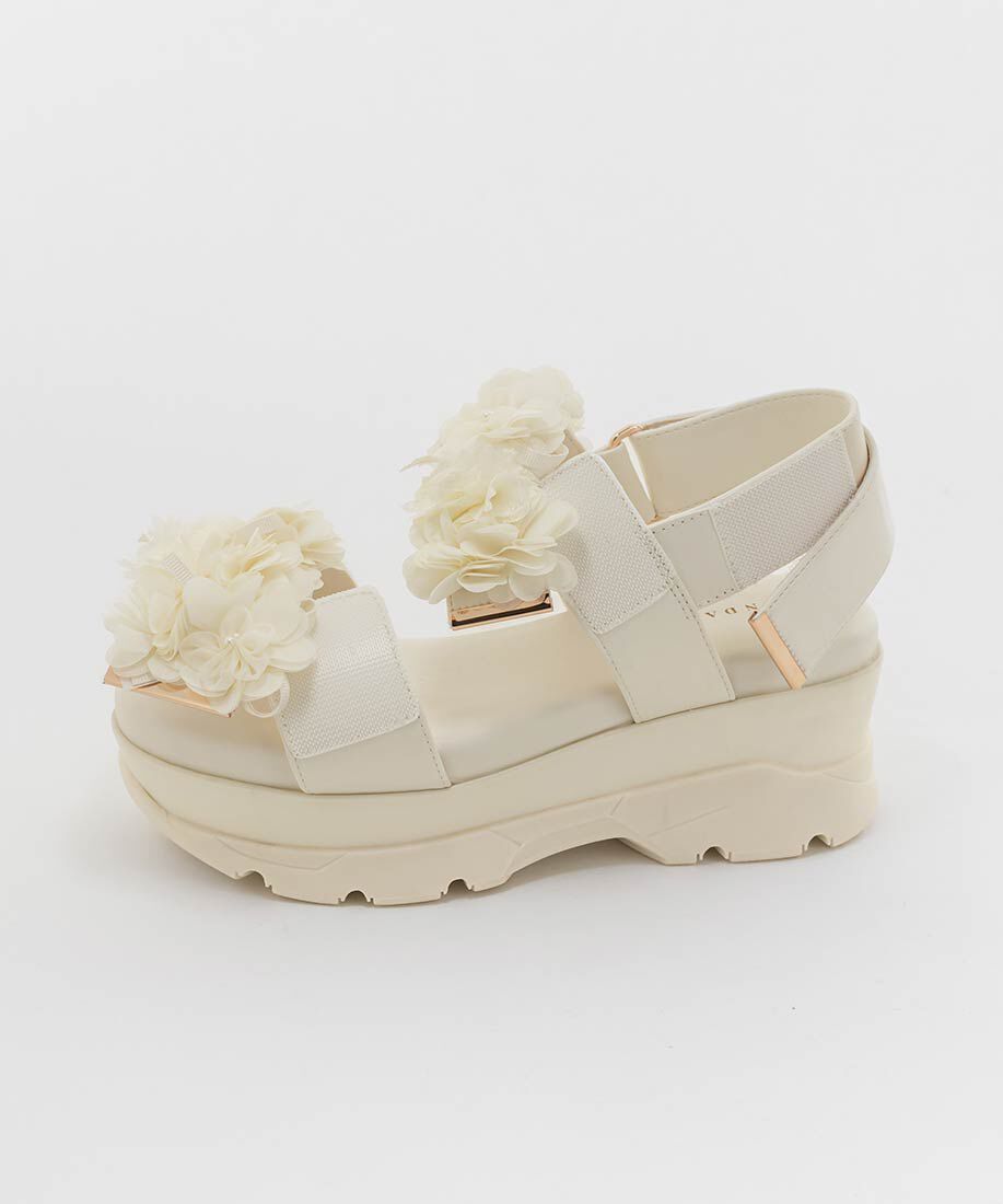  「シアーフラワーベルトスポーツサンダル」|サンダル|