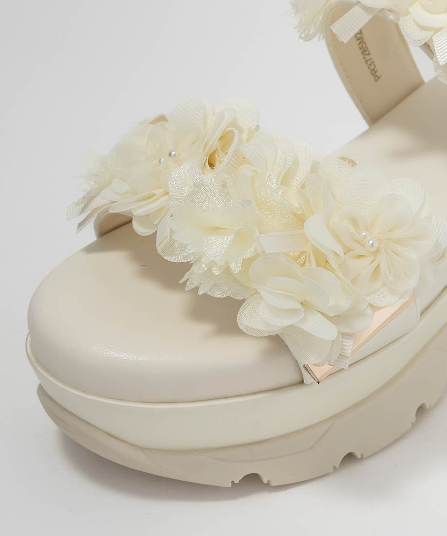  「シアーフラワーベルトスポーツサンダル」|サンダル|