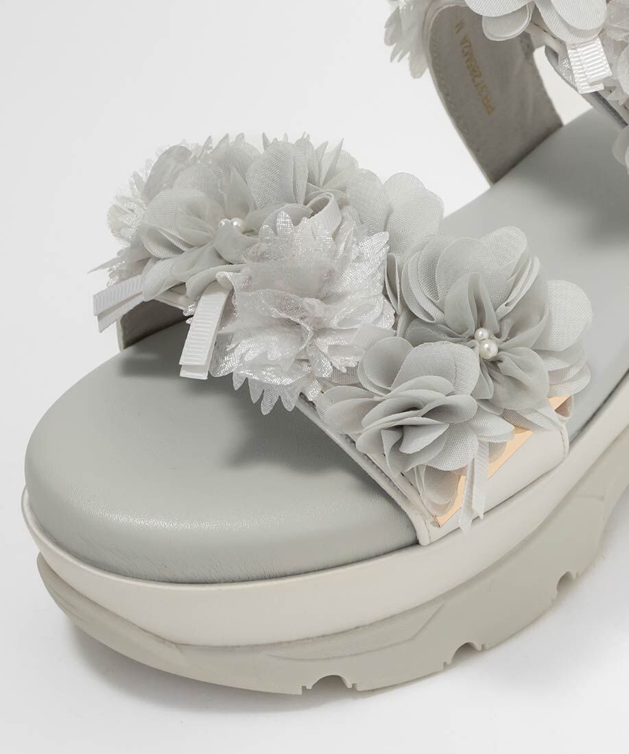  「シアーフラワーベルトスポーツサンダル」|サンダル|