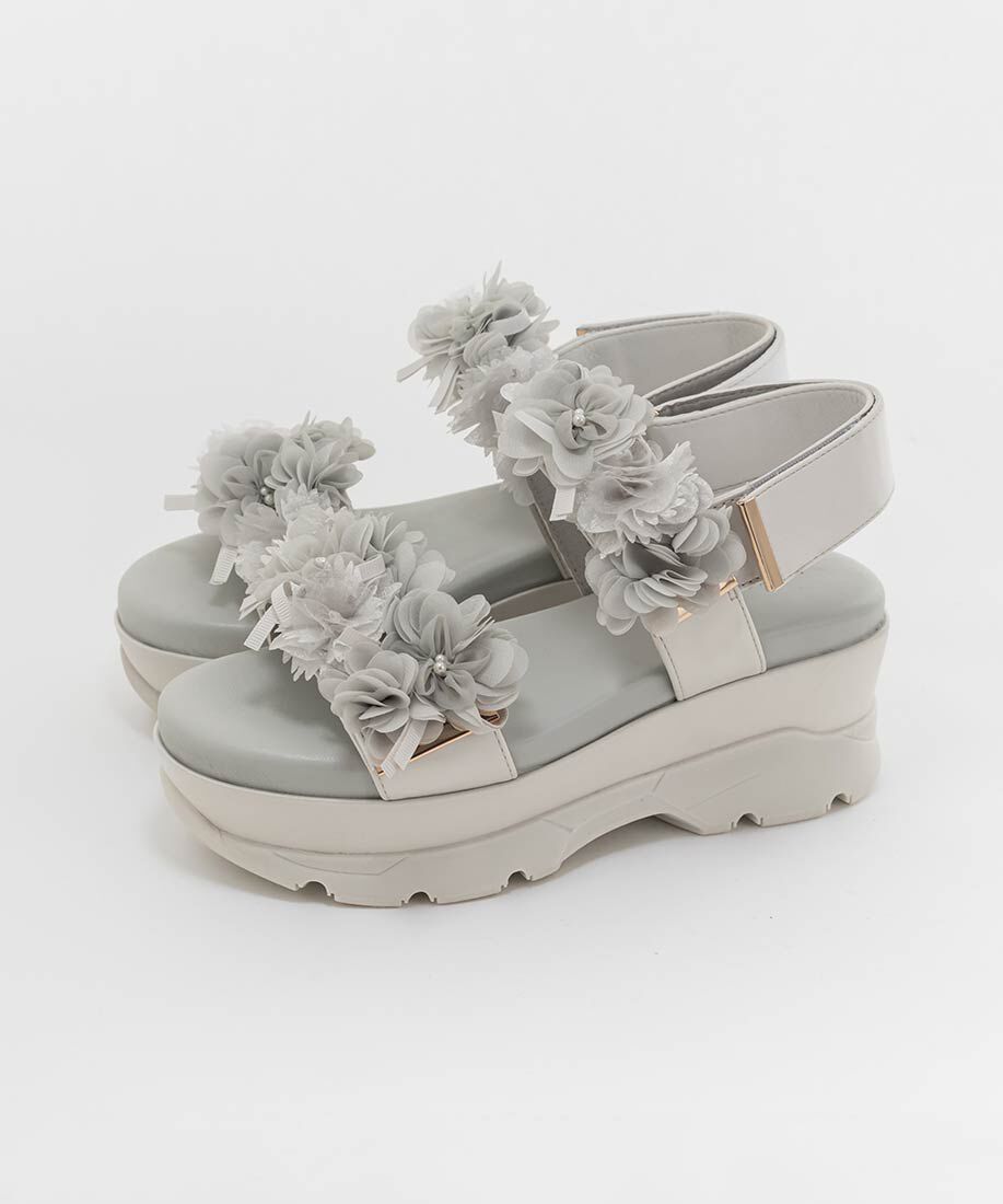  「シアーフラワーベルトスポーツサンダル」|サンダル|