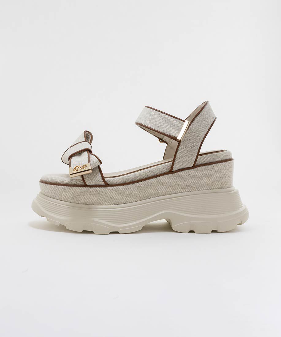  「パイピングリボンスポーツサンダル」|サンダル|