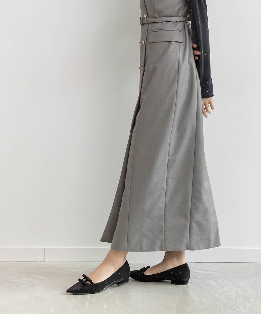  「ミニリボンフラットパンプス」|パンプス|