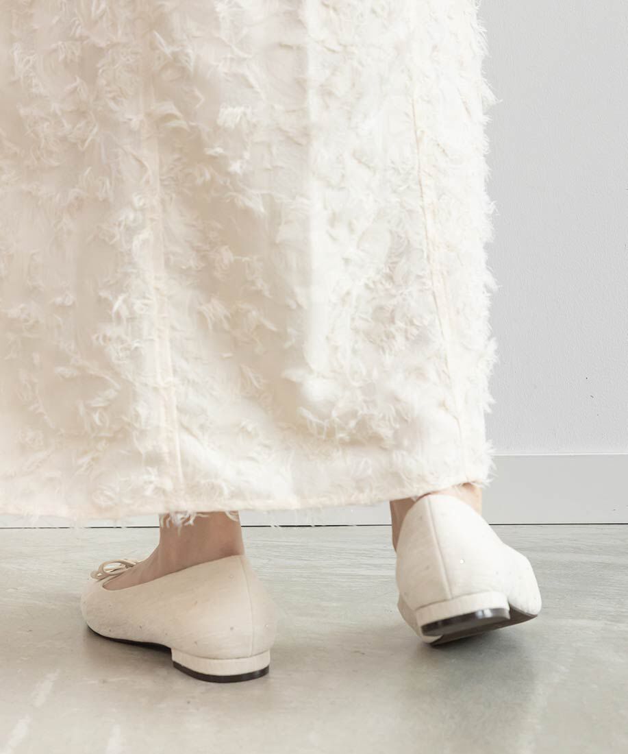  「ミニリボンフラットパンプス」|パンプス|