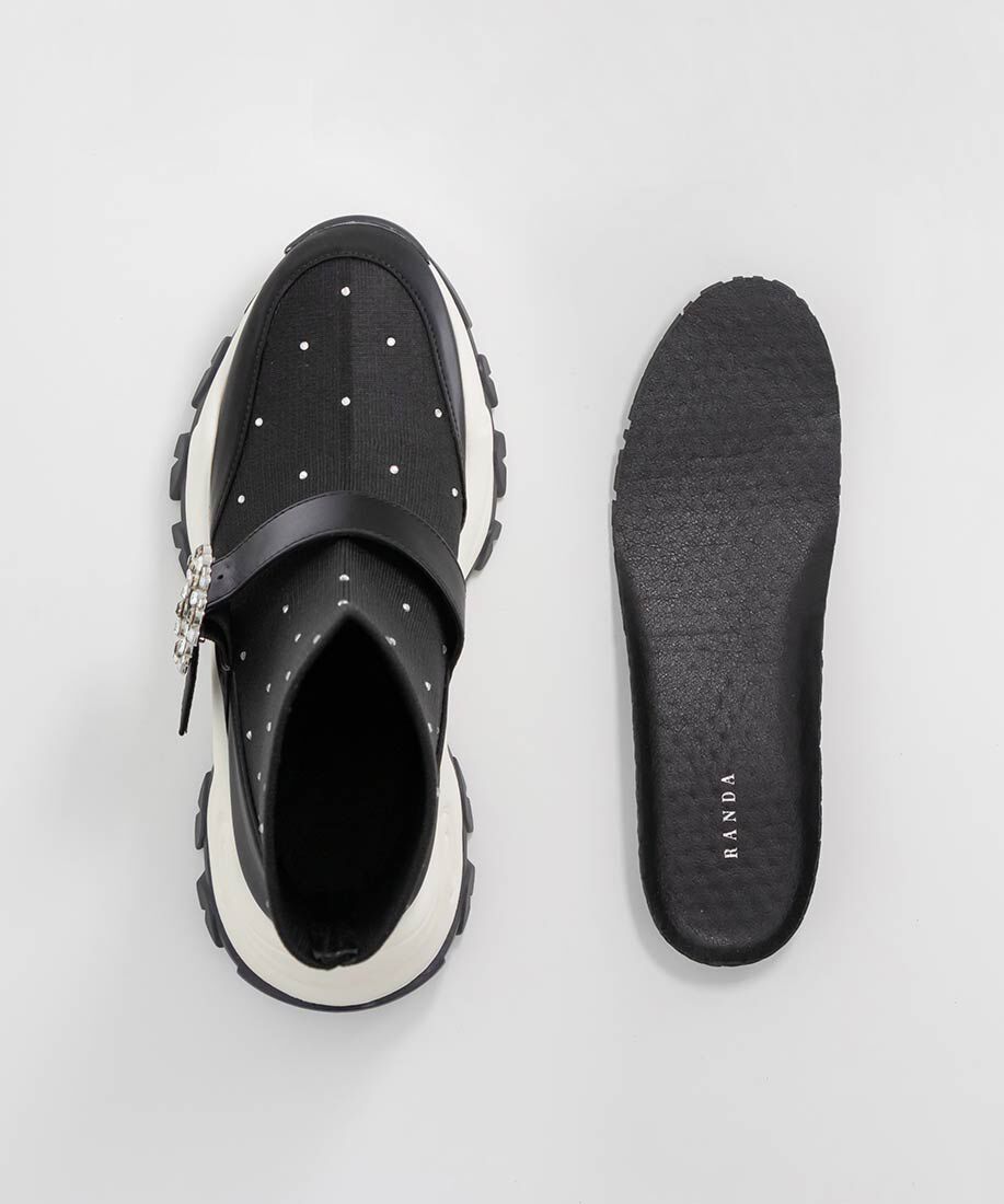  「2WAYビジューニットスニーカー」|スニーカー|