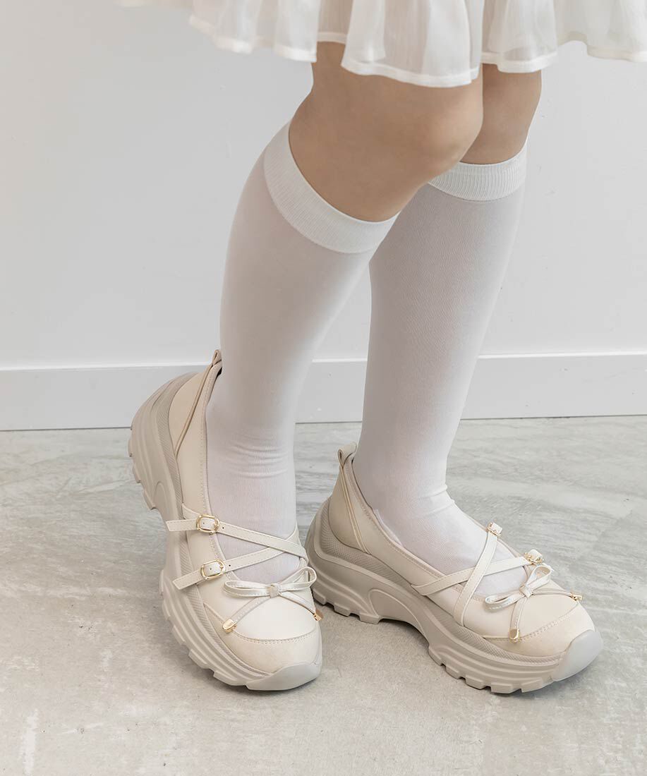  「ボリュームソールトゥシューズライクスニーカー」|スニーカー|