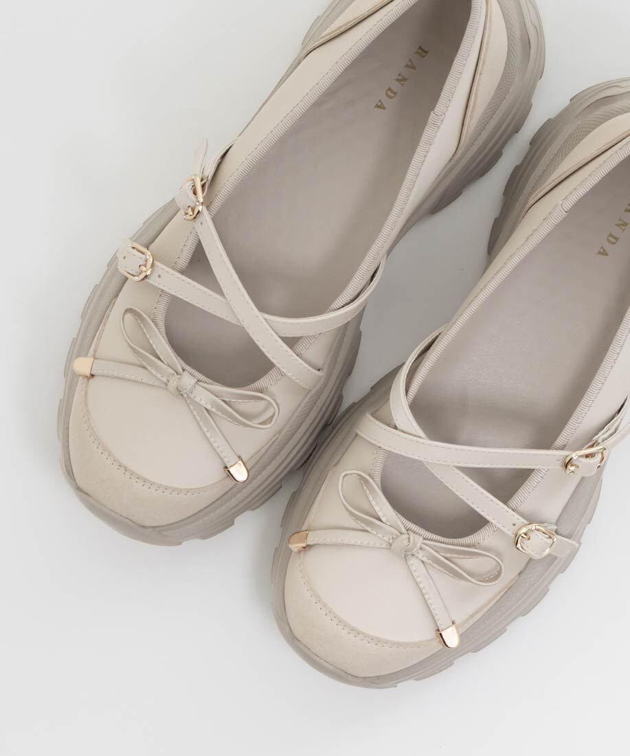  「ボリュームソールトゥシューズライクスニーカー」|スニーカー|