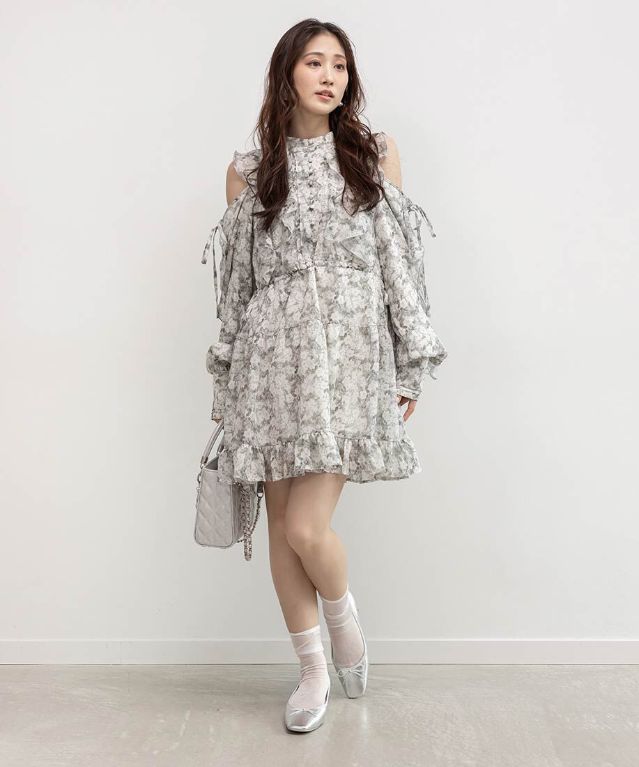  「スクエアトゥヒールアップバレエシューズ」|パンプス|