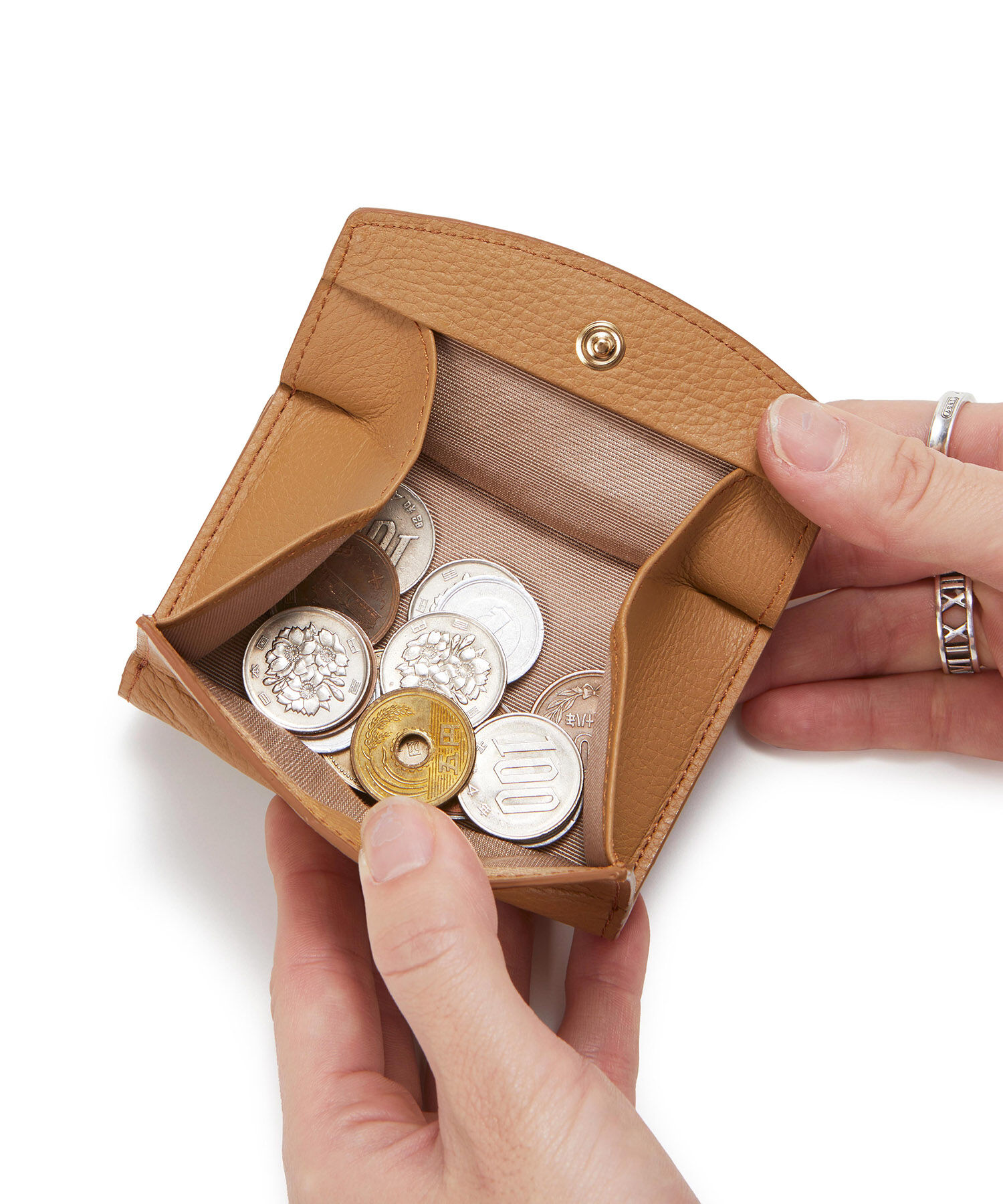 TOPKAPI 「【TOPKAPI】 gemdrops ジェムドロップ ミニエンボスレザー 天然石 三つ折り 財布」|財布|