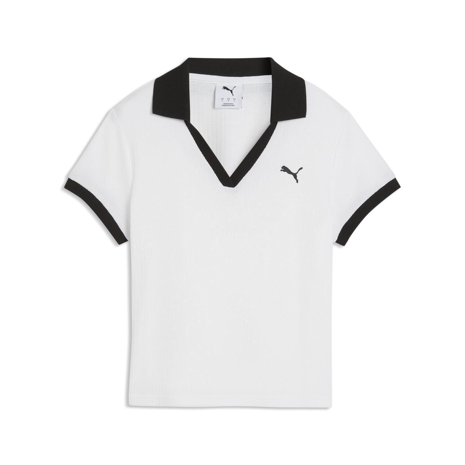 PUMA「【PUMA ｳｪｱ】W WARDROBE ESS POLO」|Tシャツ・カットソー|ホワイト
