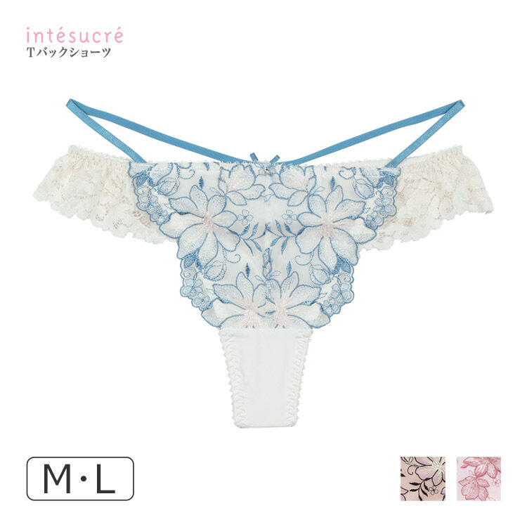intesucre「アンテシュクレ なでしこブラ  IBT384ペア Ｔバックショーツ M-L IST384」|インナー|