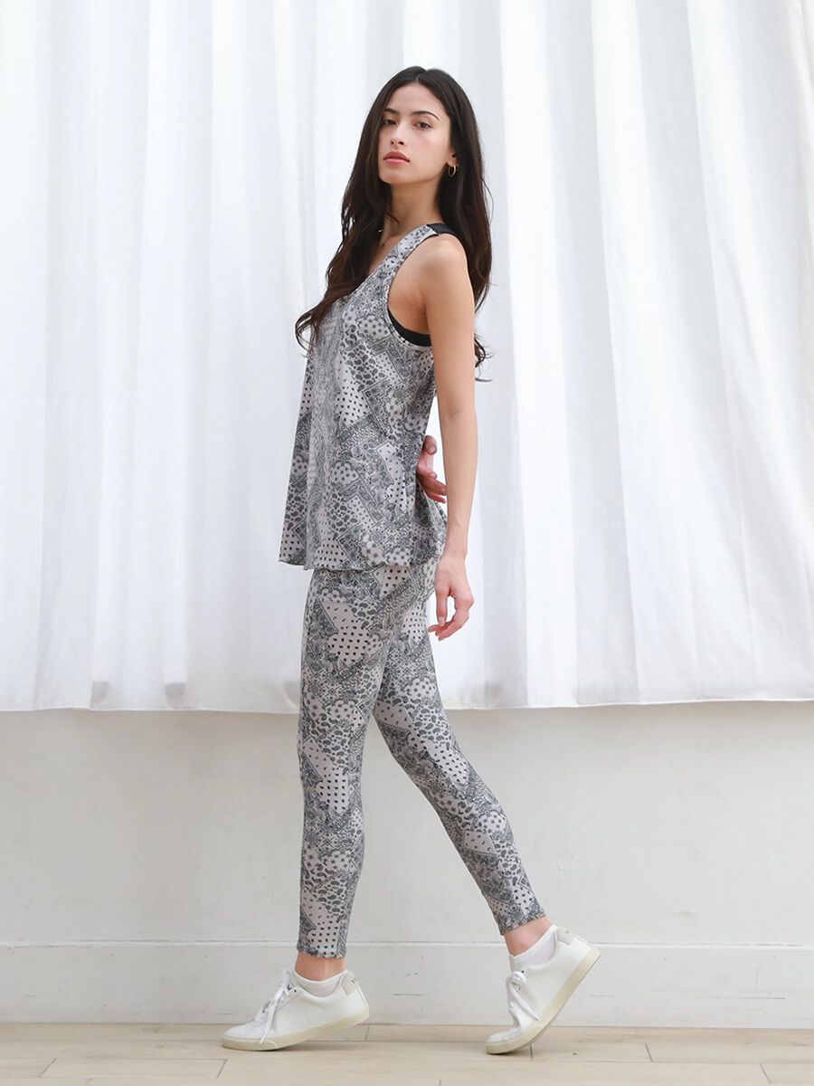 ALBOVE「バンダナプリントフルレギンス」|スポーツ|