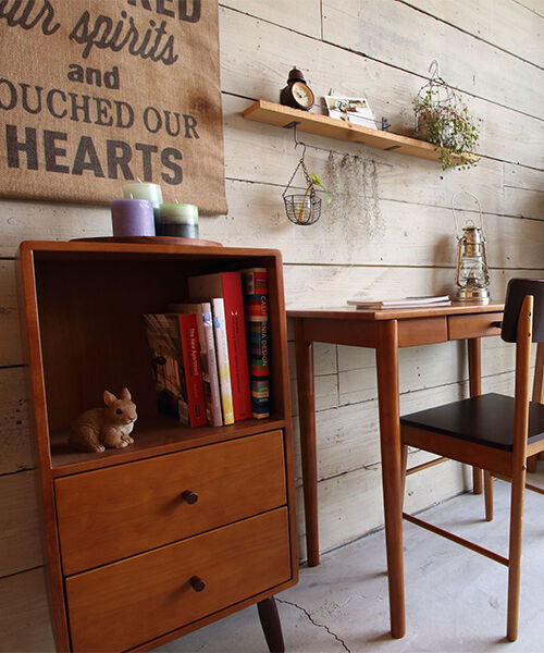  「北欧風家具　ココアチェスト」|トイレタリー・ランドリーグッズ|