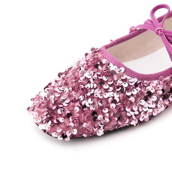 SY UNITED ARROWS「＜SY＞スパンコールバレエ フラット10●&uarr;」|バレエシューズ|