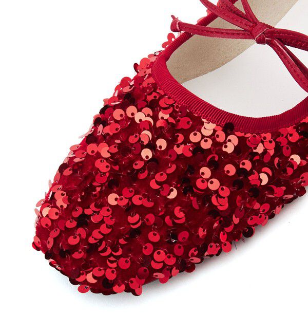 SY UNITED ARROWS「＜SY＞スパンコールバレエ フラット10●&uarr;」|バレエシューズ|