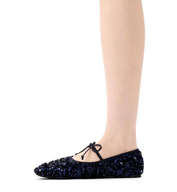 SY UNITED ARROWS「＜SY＞スパンコールバレエ フラット10●&uarr;」|バレエシューズ|