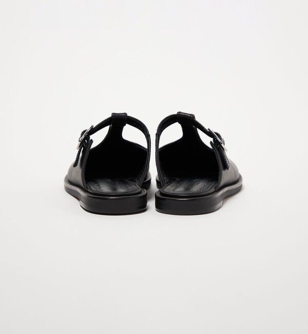 ODETTE E ODILE「オブリークTストラップミュール フラット15&uarr;」|スリッポン|