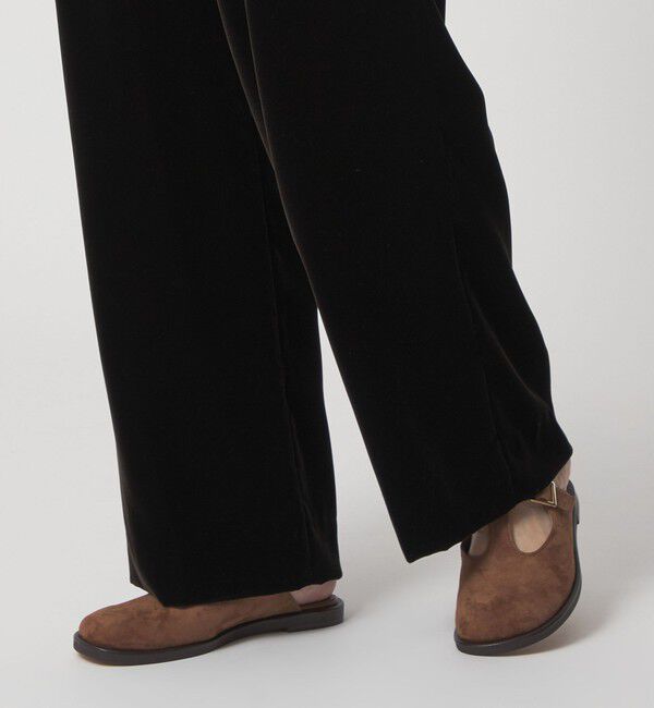 ODETTE E ODILE「オブリークTストラップミュール フラット15&uarr;」|スリッポン|