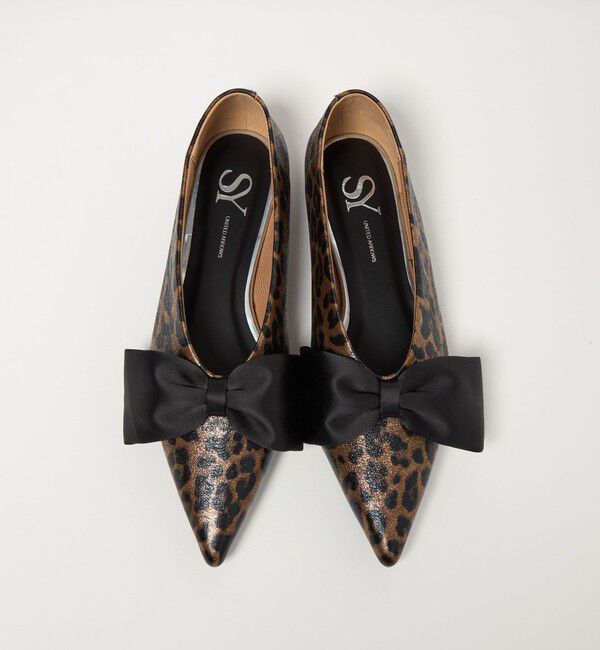 SY UNITED ARROWS「＜SY＞ポインテッド ビッグ リボン フラット10&uarr;」|パンプス|その他1