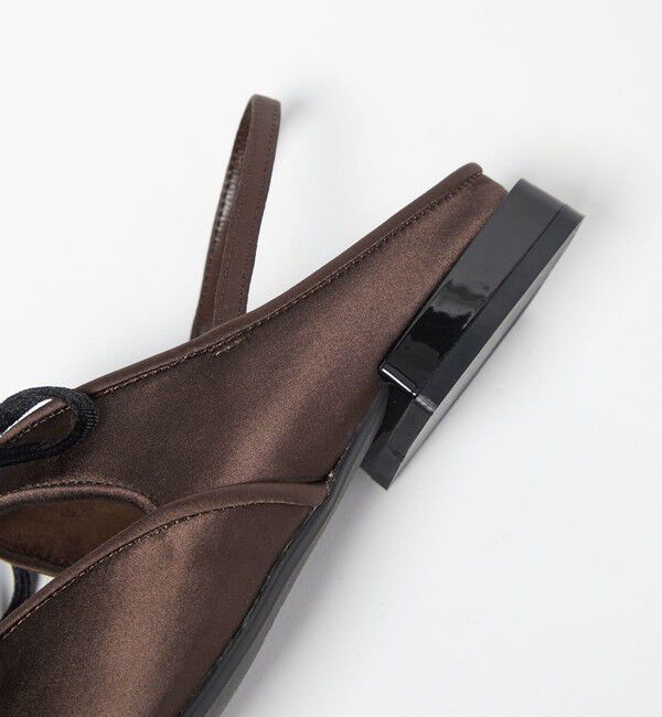 SY UNITED ARROWS「＜SY＞ポインテッド リボン バックベルト フラット15&uarr;」|パンプス|