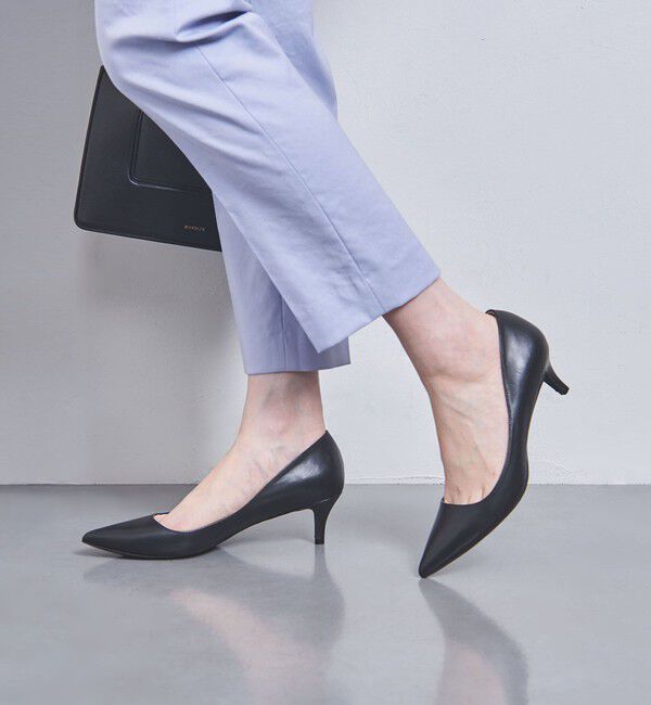 UNITED ARROWS「ポインテッドトゥ ソフト パンプス BLACK」|パンプス|BLACK