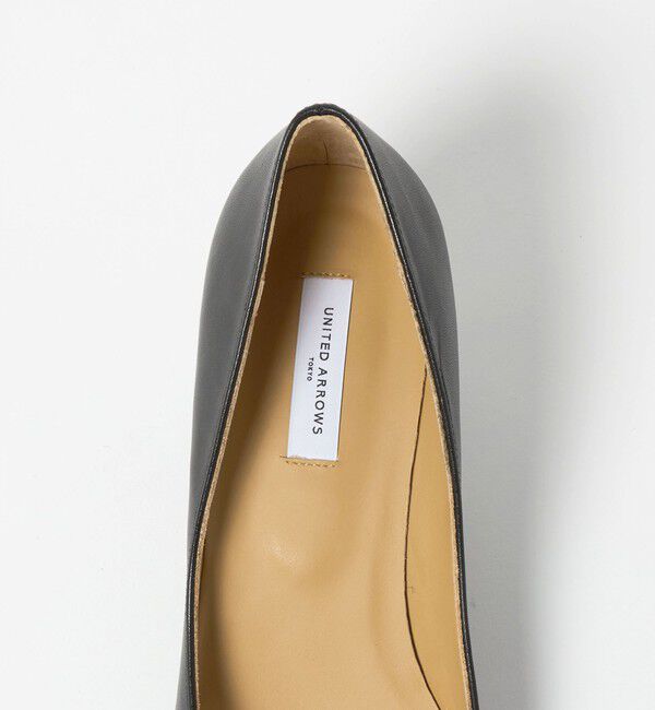 UNITED ARROWS「ポインテッドトゥ ソフト パンプス BLACK」|パンプス|