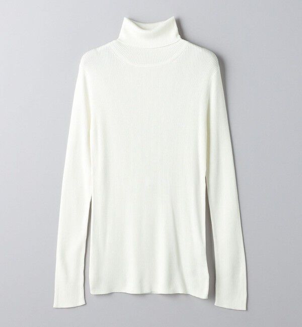 UNITED ARROWS「シルクリブ タートルネック ニット」|ニット・セーター|