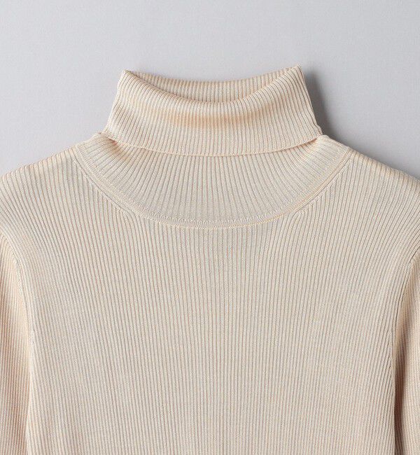 UNITED ARROWS「シルクリブ タートルネック ニット」|ニット・セーター|