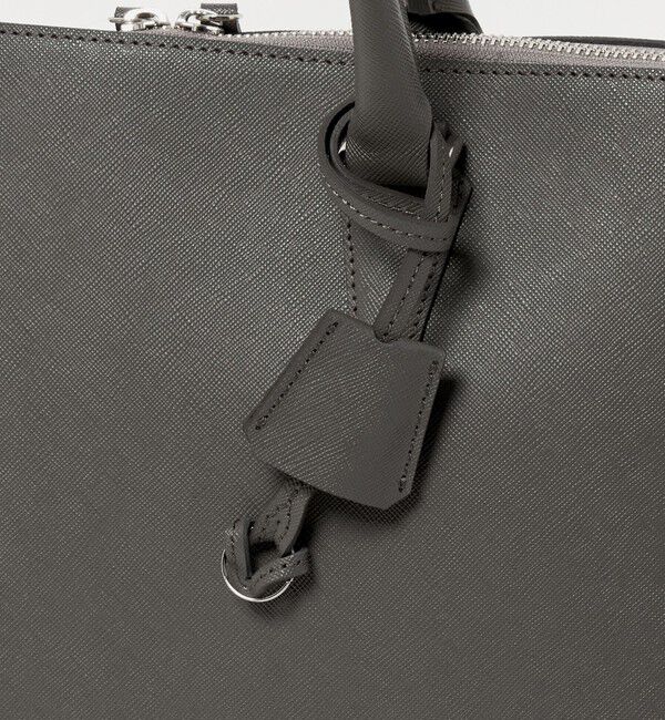 UNITED ARROWS「レザー ラウンド ブリーフケース」|ビジネスバッグ|