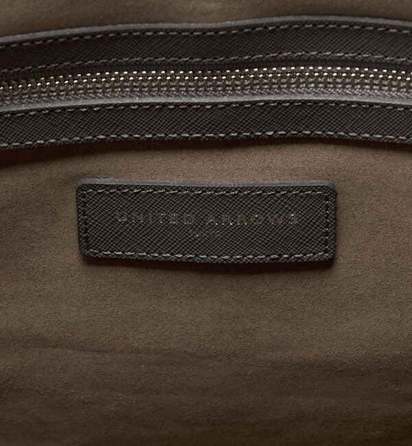 UNITED ARROWS「レザー ラウンド ブリーフケース」|ビジネスバッグ|