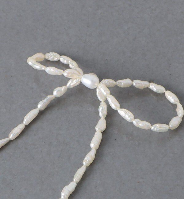 UNITED ARROWS「＜les bonbon＞BOW PRL ピアス」|ピアス|