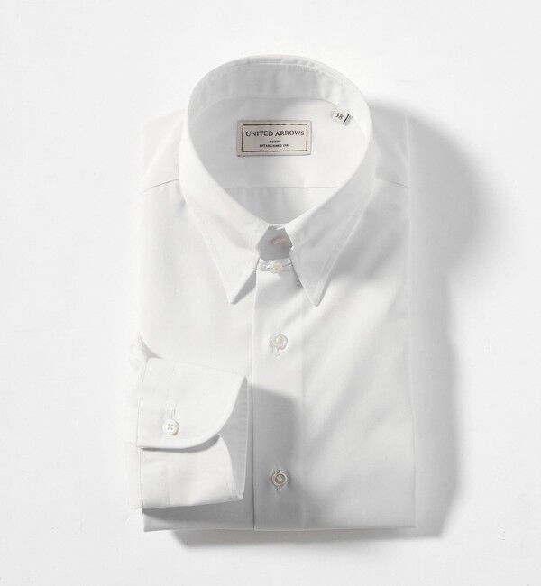 UNITED ARROWS「イージーケア AG ブロード タブカラーシャツ -抗菌防臭-」|シャツ・ブラウス|WHITE