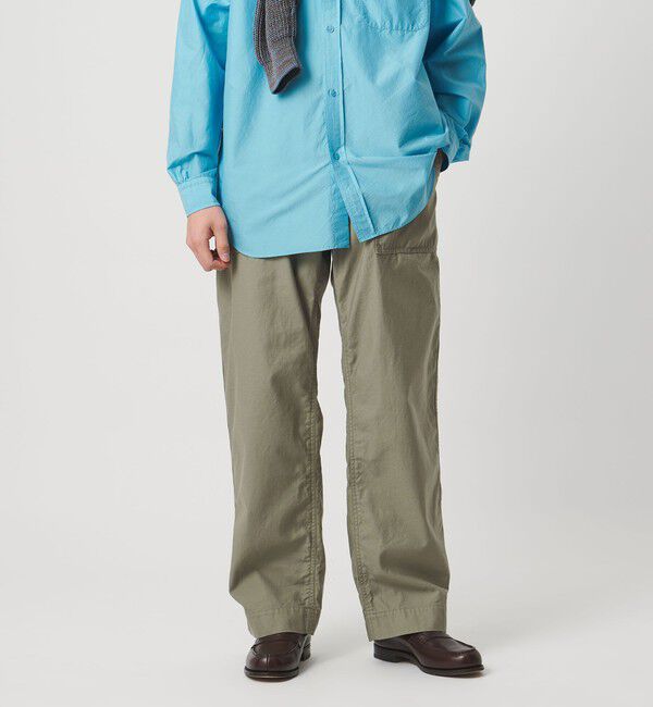 UNITED ARROWS「オーガニックコットン バックサテン ファティーグパンツ」|チノ|