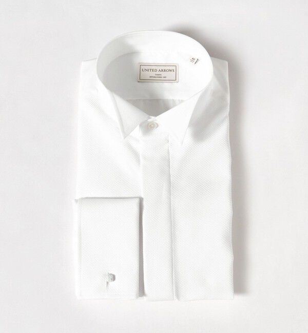 UNITED ARROWS「スティッフブザム ブロード ウィングカラー シャツ」|シャツ・ブラウス|WHITE