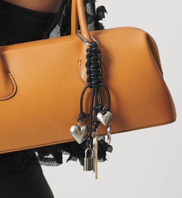 OSOI「【別注】＜OSOI＞ロープ キーリング BLACK」|チャーム・キーホルダー|