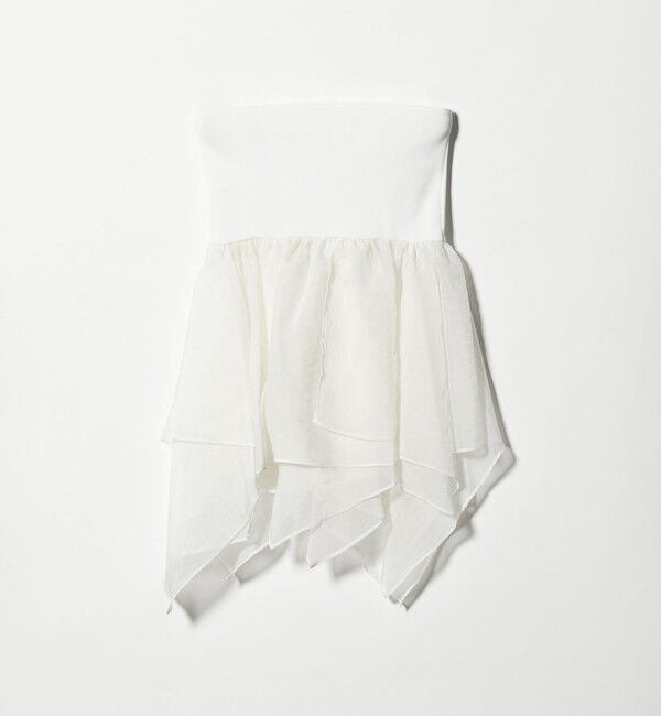 AEWEN MATOPH「＜AEWEN MATOPH＞ラッフルミニスカート ベアトップ ‐ 2WAY ウォッシャブル ‐」|スカート|