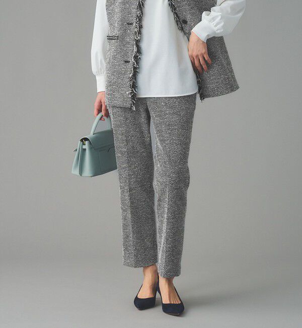 UNITED ARROWS「2トーン ツイードライク パンツ」|スラックス|