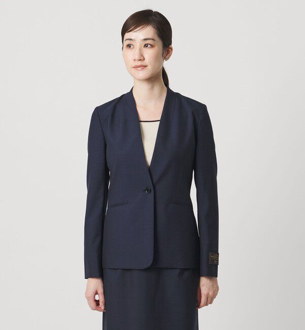 UNITED ARROWS「Vitale Barberis Canonico ノーラペルジャケット 26SS」|ノーカラージャケット|