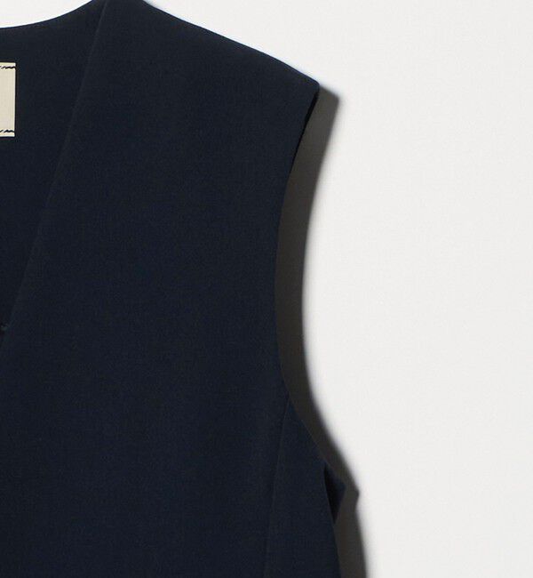 UNITED ARROWS「ダブルクロス ミドルベスト ‐ストレッチ ウォッシャブル‐」|ベスト・ジレ|