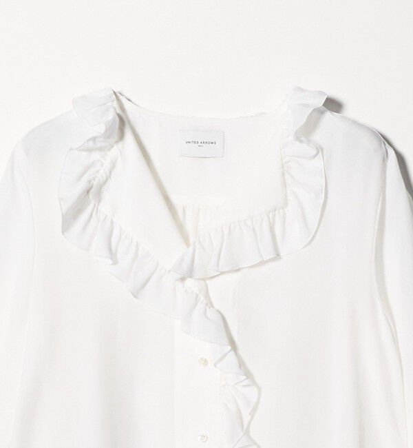 UNITED ARROWS「フリルカラー 2WAY ブラウス ‐ウォッシャブル‐」|シャツ・ブラウス|