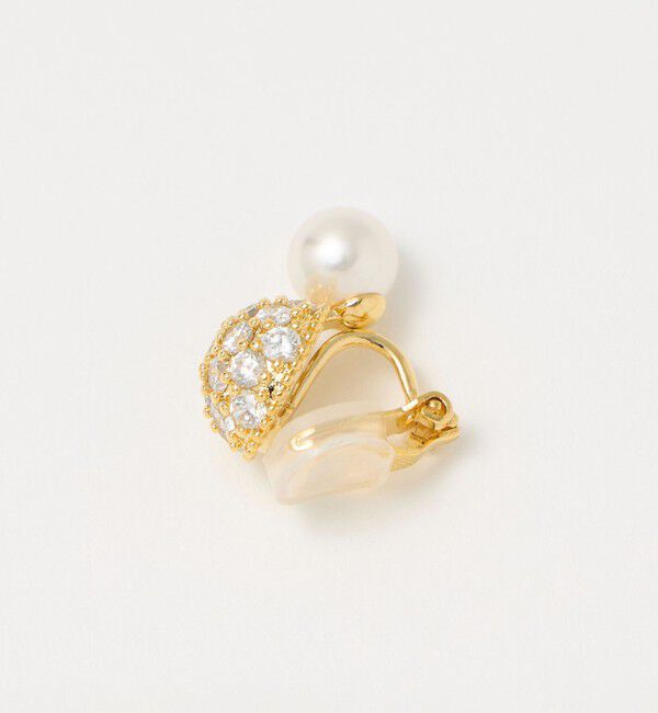 UNITED ARROWS「パヴェボール＆イミテーションパール イヤリング」|イヤリング|